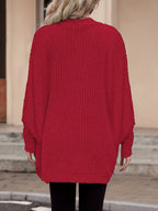 Women's Relaxed Open-Front Cardigan – Casual Wear, Layering