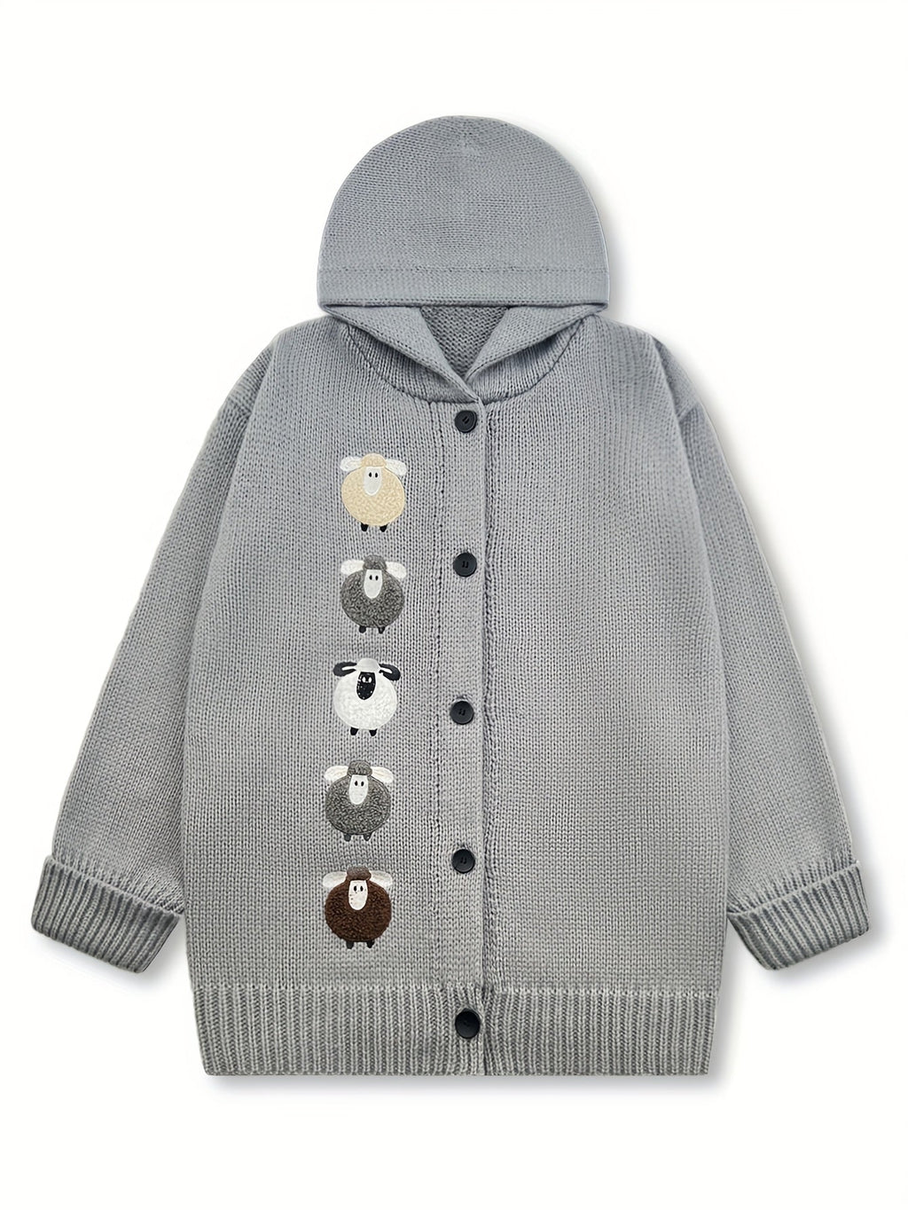 Women's Cozy Hooded Cardigan – Casual Wear, Layering