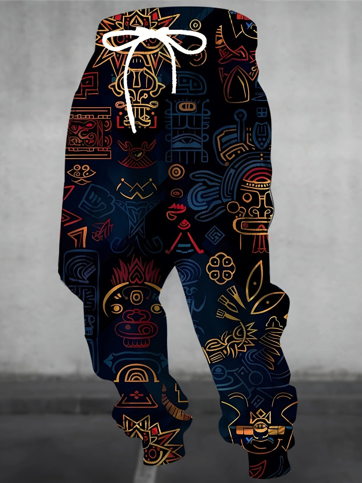 Men's Joggers with Bold Pattern – Casual Wear, Active Lifestyle