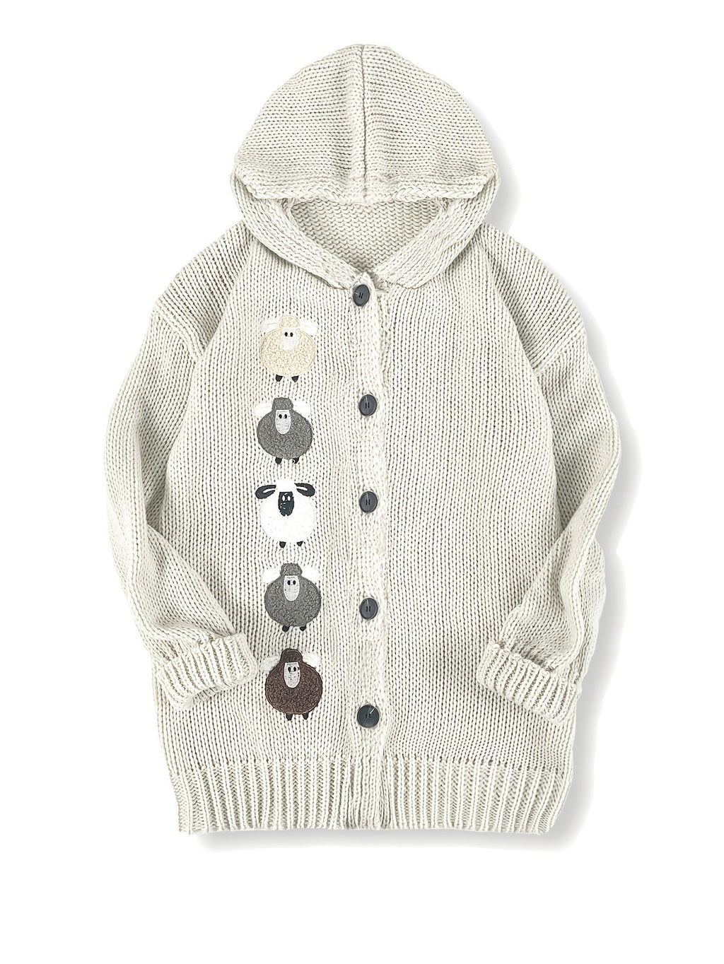Women's Cozy Hooded Cardigan – Casual Wear, Layering