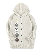 Women's Cozy Hooded Cardigan – Casual Wear, Layering