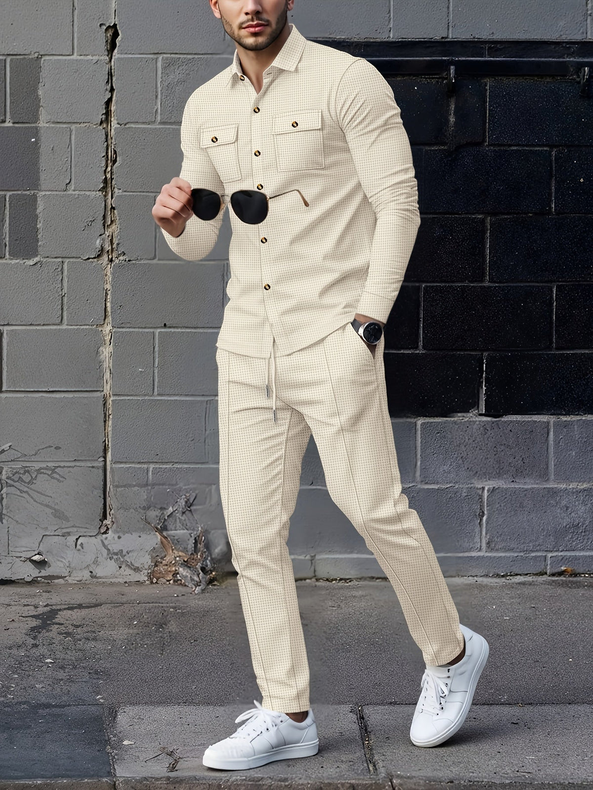 Men's Casual Two-Piece Set – Everyday Wear, Relaxed Style