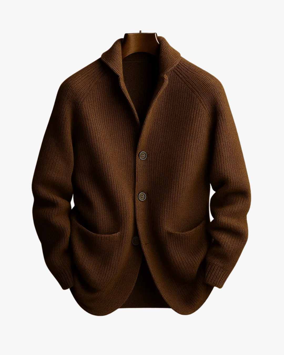Men's Tailored Knit Cardigan – Casual Wear, Layering