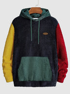 Men's Cozy Color-Block Two-Piece Set – Casual Wear, Comfortable Style