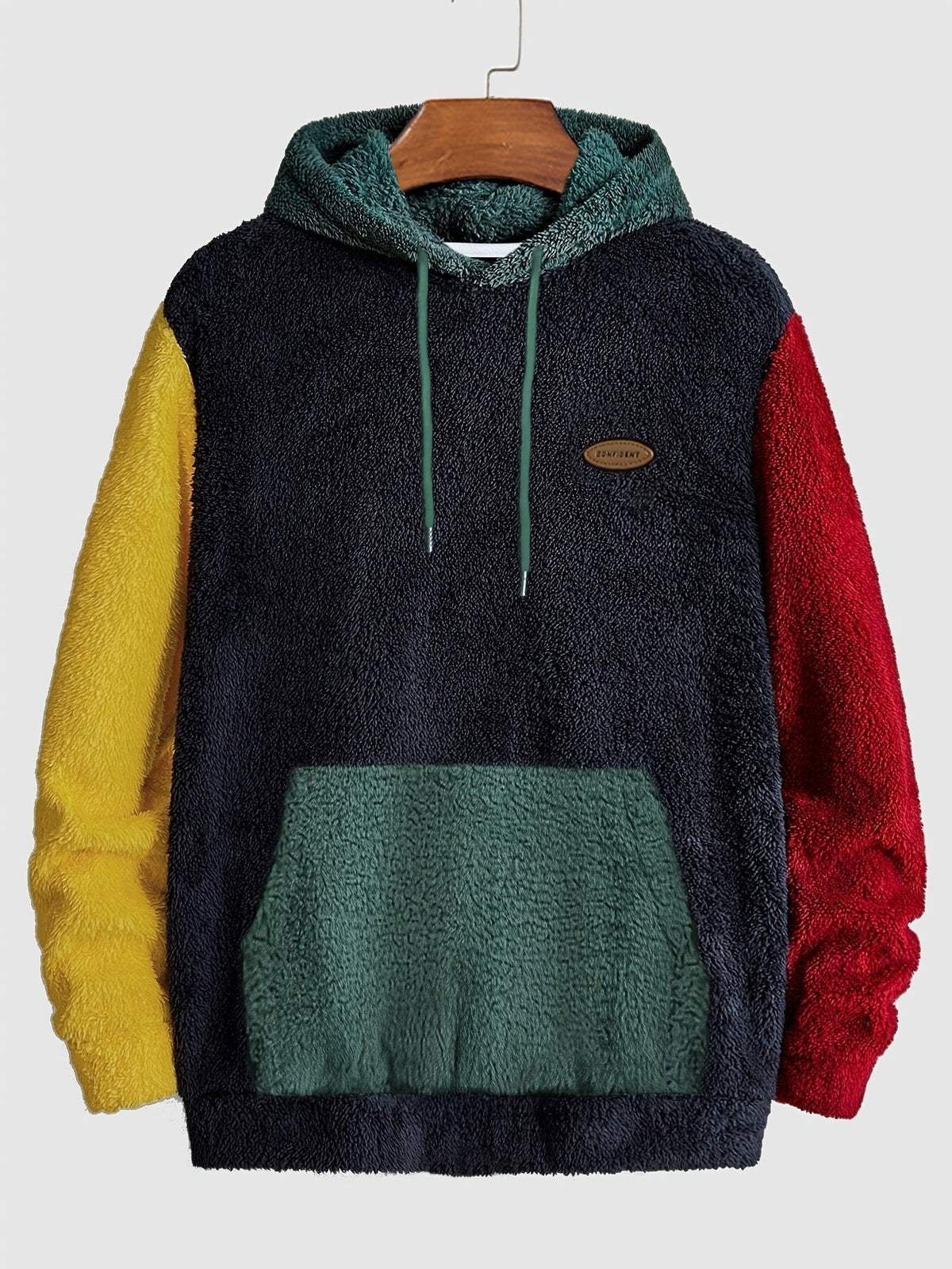 Men's Cozy Color-Block Two-Piece Set – Casual Wear, Comfortable Style