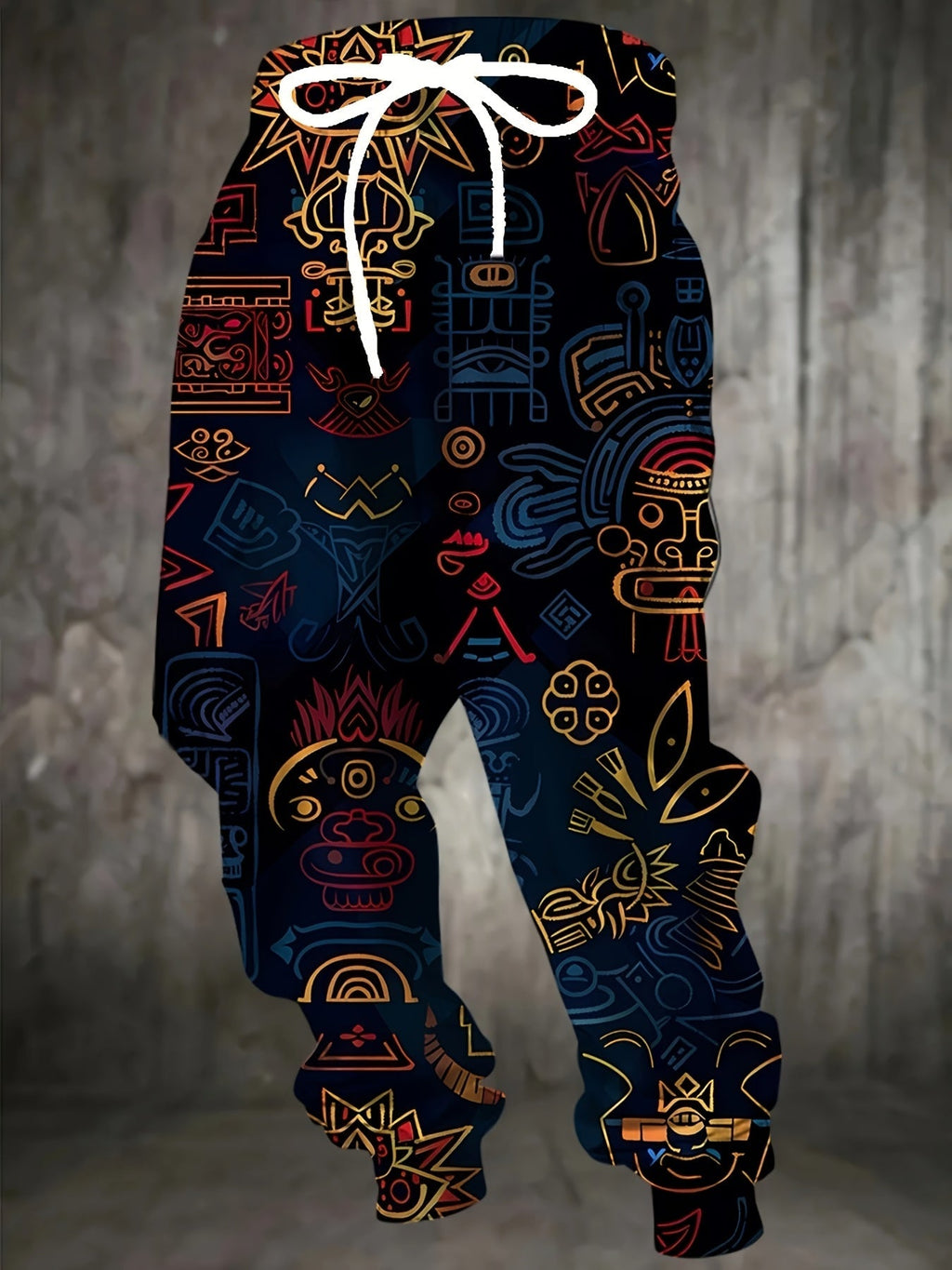 Men's Joggers with Bold Pattern – Casual Wear, Active Lifestyle