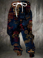 Men's Joggers with Bold Pattern – Casual Wear, Active Lifestyle