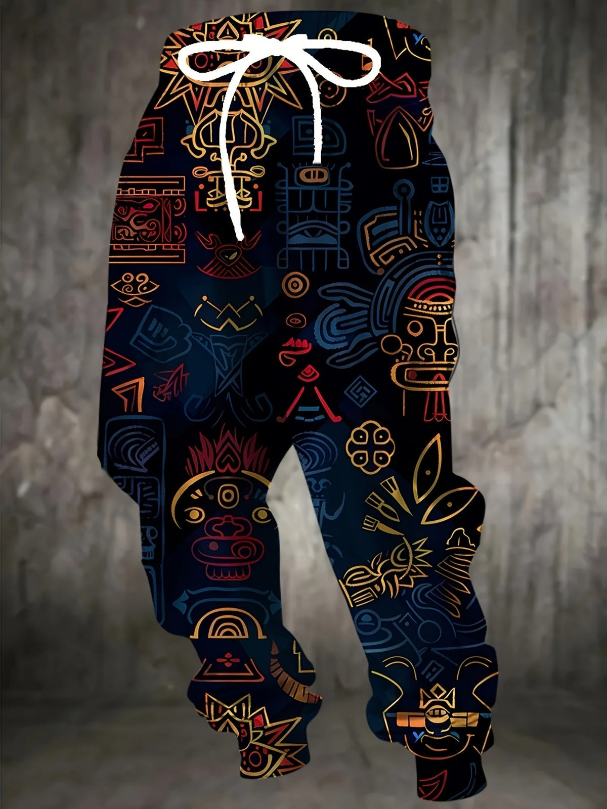 Men's Joggers with Bold Pattern – Casual Wear, Active Lifestyle