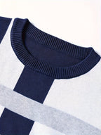 Men's Modern Colorblock Sweater – Casual Wear, Stylish Layering
