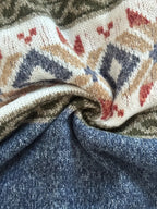 Women's Patterned Button-Front Cardigan – Casual Wear, Layering
