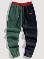 Men's Cozy Color-Block Two-Piece Set – Casual Wear, Comfortable Style