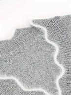 Women's V-Neck Colorblock Sweater – Casual Wear, Stylish Layering