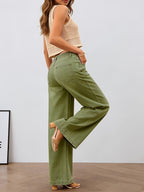 Women's Relaxed Wide-Leg Pants – Casual Wear, Everyday Comfort