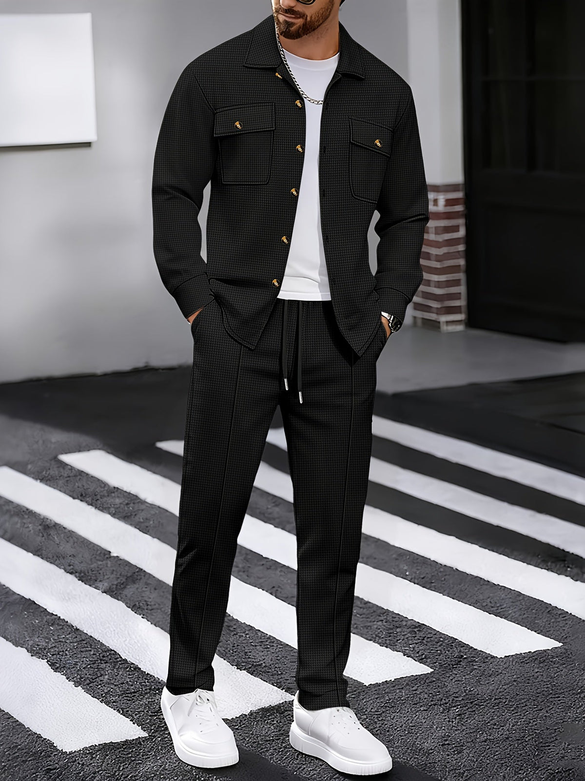 Men's Casual Two-Piece Set – Everyday Wear, Relaxed Style