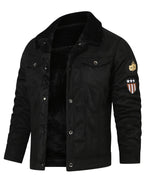Men's Fleece-Lined Trucker Jacket – Casual Wear, Cold Weather