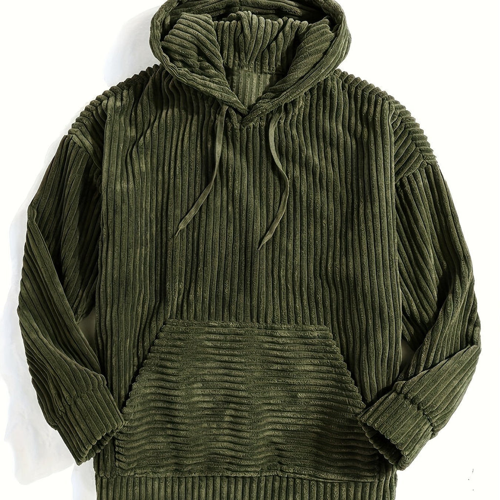 Unisex Ribbed Pullover Hoodie – Casual Wear, Everyday Comfort