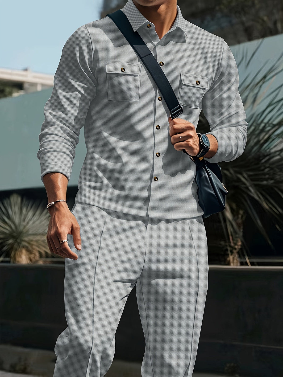 Men's Casual Two-Piece Set – Everyday Wear, Relaxed Style