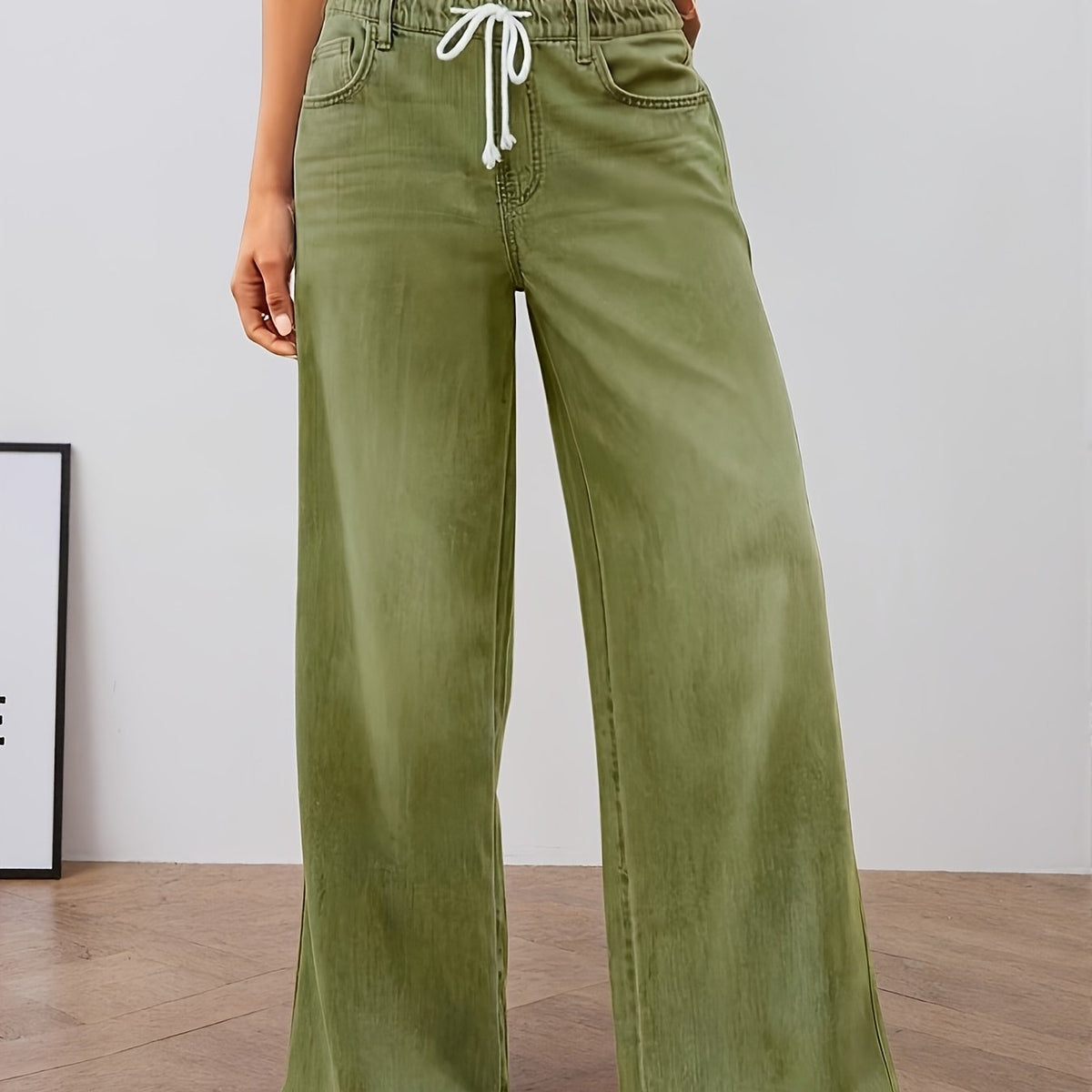 Women's Relaxed Wide-Leg Pants – Casual Wear, Everyday Comfort