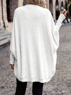 Women's Relaxed Open-Front Cardigan – Casual Wear, Layering