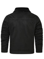 Men's Fleece-Lined Trucker Jacket – Casual Wear, Cold Weather