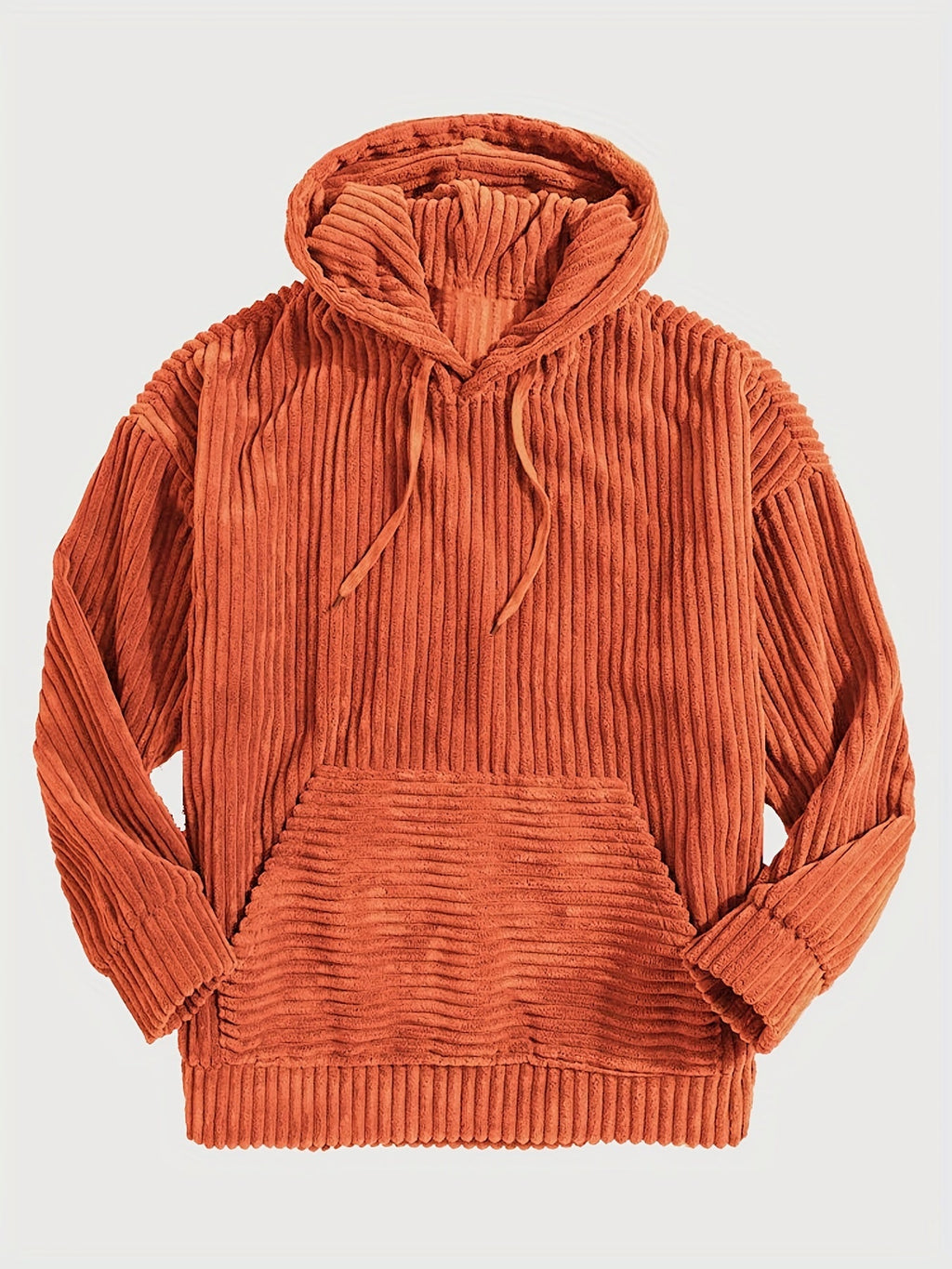 Unisex Ribbed Pullover Hoodie – Casual Wear, Everyday Comfort