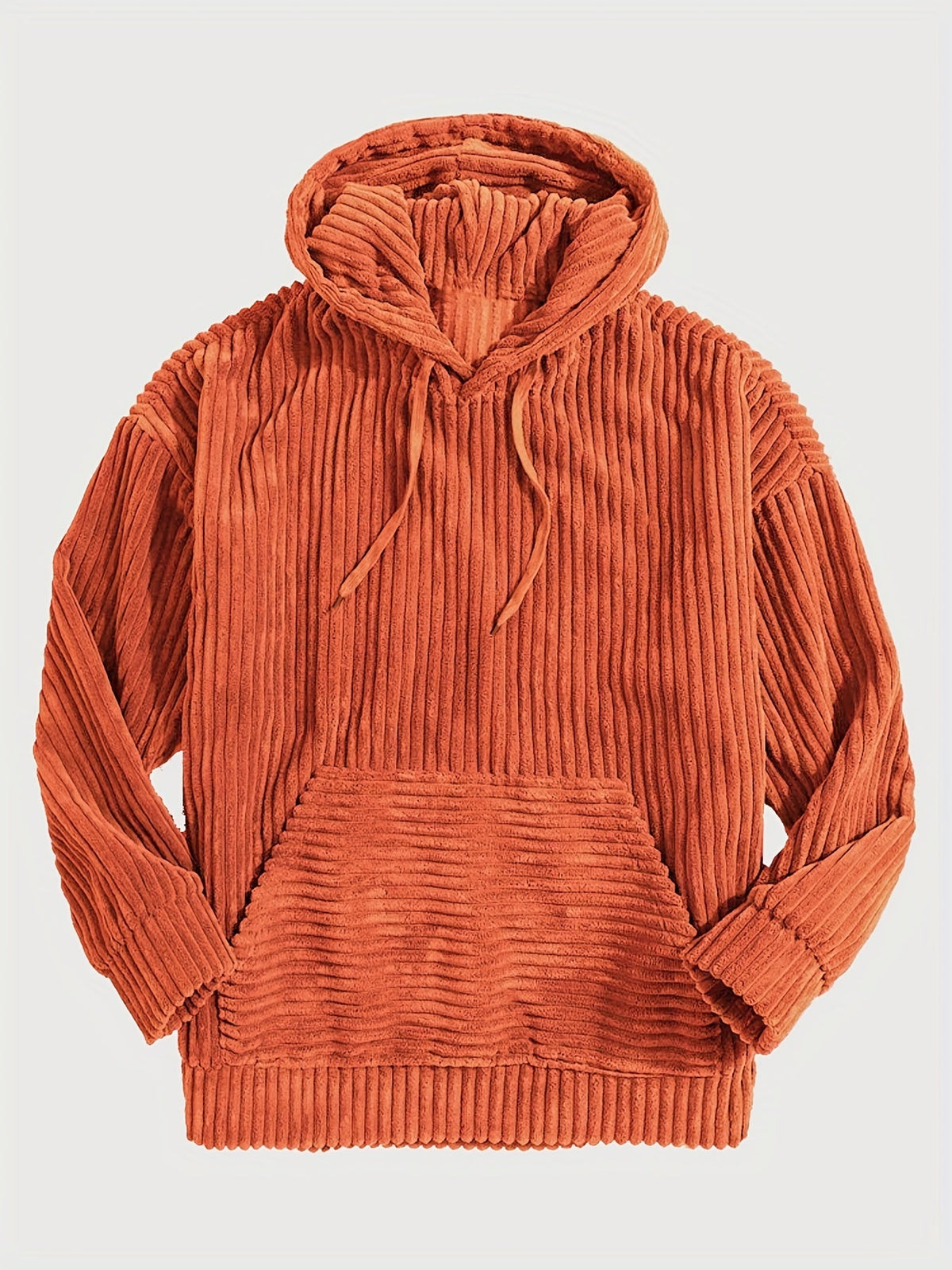 Unisex Ribbed Pullover Hoodie – Casual Wear, Everyday Comfort