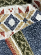 Women's Patterned Button-Front Cardigan – Casual Wear, Layering