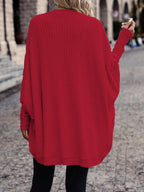 Women's Relaxed Open-Front Cardigan – Casual Wear, Layering