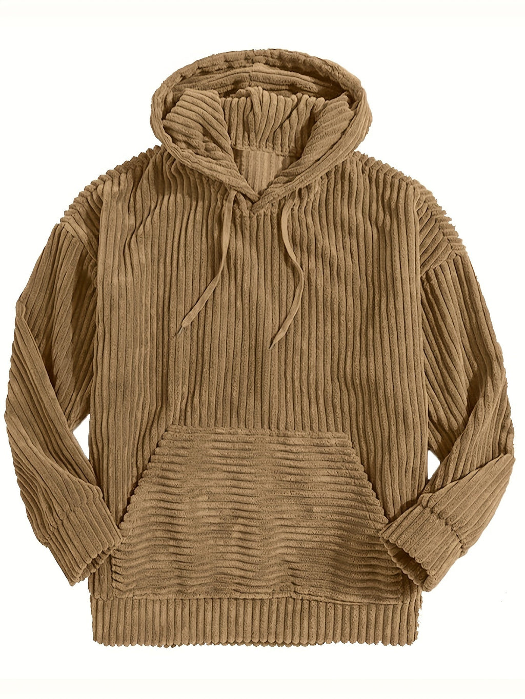 Unisex Ribbed Pullover Hoodie – Casual Wear, Everyday Comfort