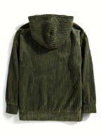 Unisex Ribbed Pullover Hoodie – Casual Wear, Everyday Comfort