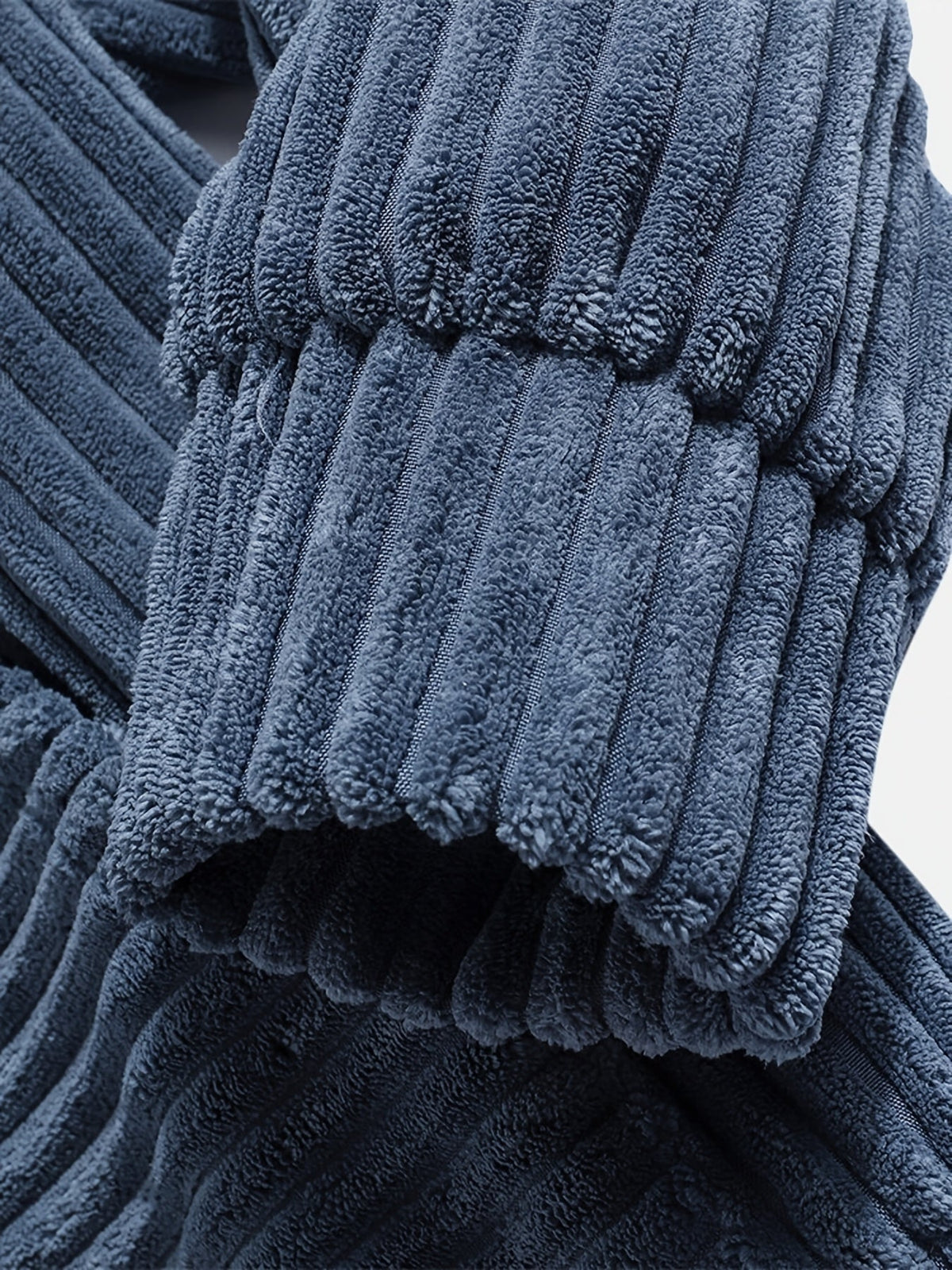 Unisex Ribbed Pullover Hoodie – Casual Wear, Everyday Comfort