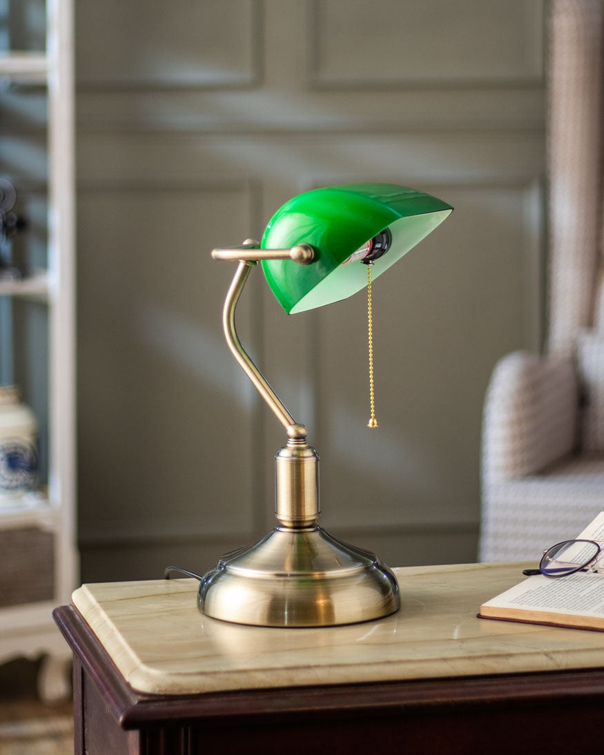 Classic Banker Lamp – Home Office, Reading