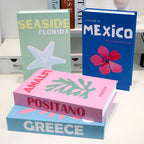 Decorative Coffee Table Books - Faux Leather, Chic Design – Home Decor, Living Room