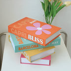 Decorative Coffee Table Books - Faux Leather, Chic Design – Home Decor, Living Room