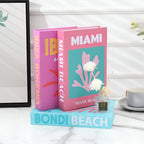 Decorative Coffee Table Books - Faux Leather, Chic Design – Home Decor, Living Room