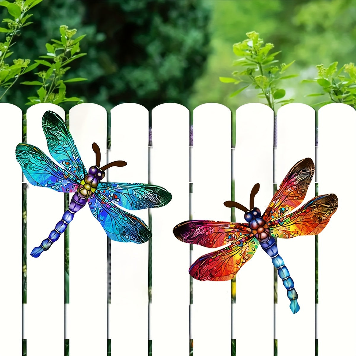 Dragonfly Wall Art – Metal, Vibrant Design – Outdoor Decoration, Gift Idea
