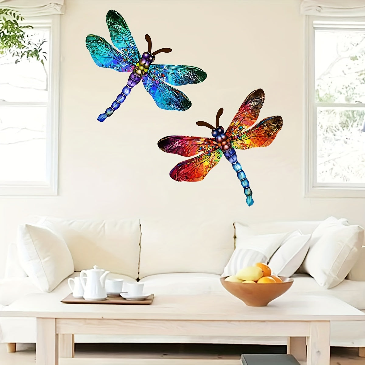 Dragonfly Wall Art – Metal, Vibrant Design – Outdoor Decoration, Gift Idea