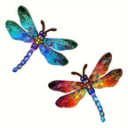 Dragonfly Wall Art – Metal, Vibrant Design – Outdoor Decoration, Gift Idea