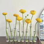 Flexible Flower Vases with Hinges, Modern Glass Tube – Home Decor, Gift