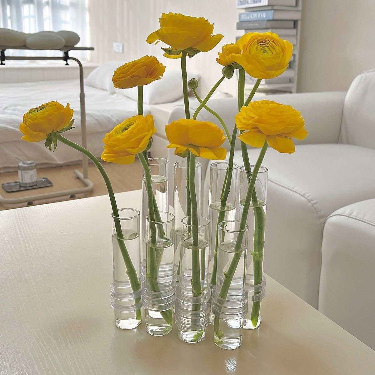 Flexible Flower Vases with Hinges, Modern Glass Tube – Home Decor, Gift
