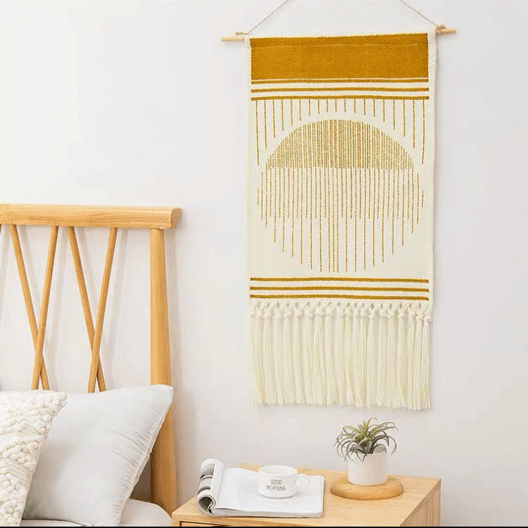 Geometric Tufted Wall Carpet – Home Decor, Cozy Living Space