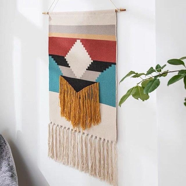Geometric Tufted Wall Carpet – Home Decor, Cozy Living Space