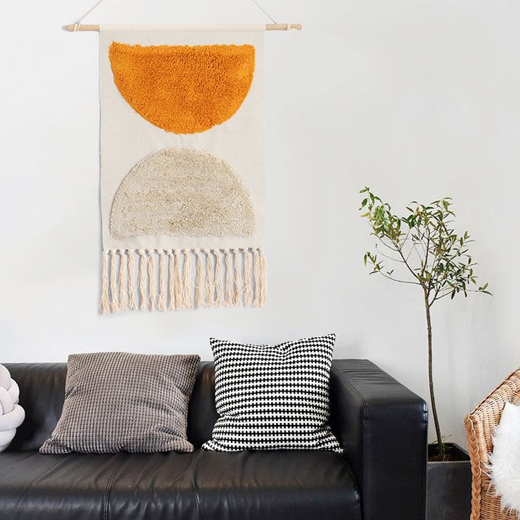 Geometric Tufted Wall Carpet – Home Decor, Cozy Living Space