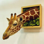 Giraffe Head Wall Decoration 3D Sculpture – Home Decor, Unique Gift
