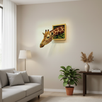 Giraffe Head Wall Decoration 3D Sculpture – Home Decor, Unique Gift