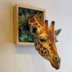 Giraffe Head Wall Decoration 3D Sculpture – Home Decor, Unique Gift