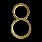 Gold Modern House Numbers – Home Decor, Address Display