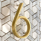 Gold Modern House Numbers – Home Decor, Address Display