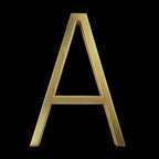 Gold Modern House Numbers – Home Decor, Address Display
