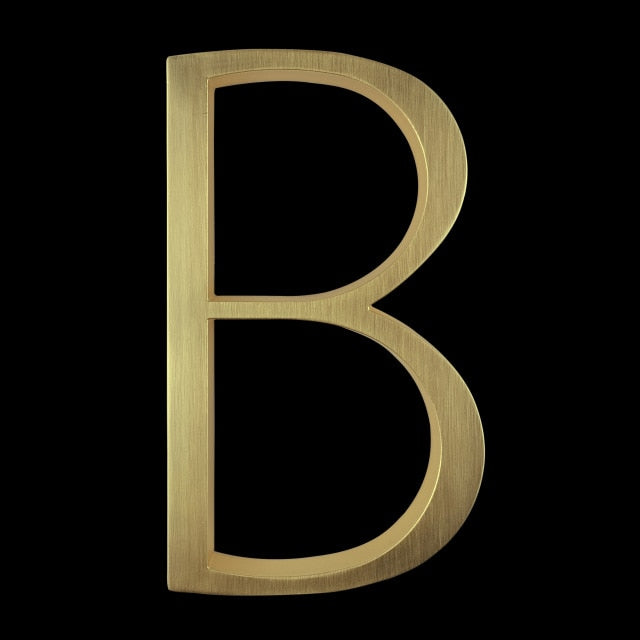 Gold Modern House Numbers – Home Decor, Address Display